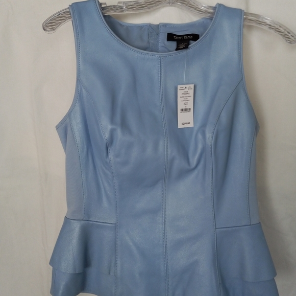 Leather blouse and blazer set - Picture 2 of 6